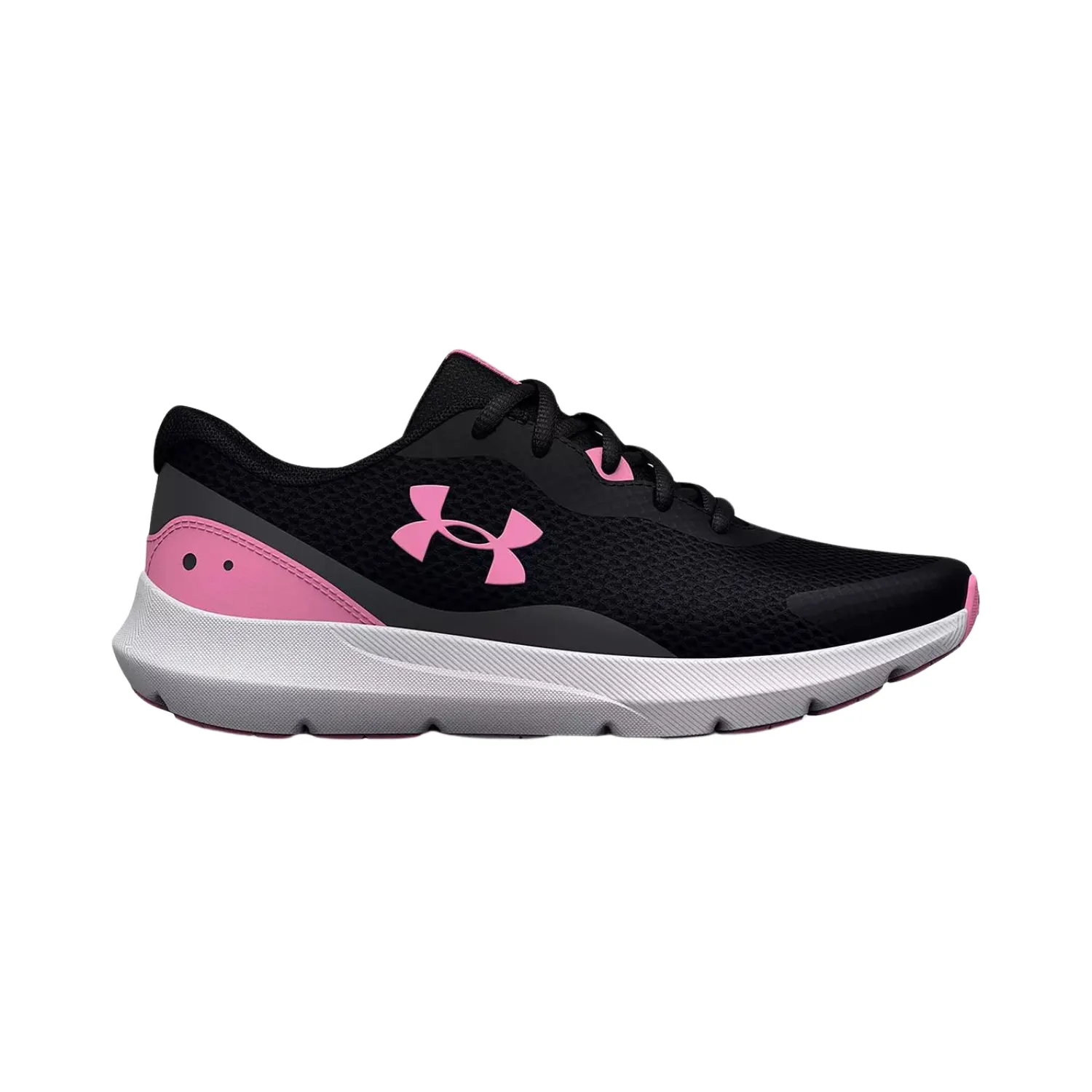 Under Armour GS Surge 3 3025013 Running Shoes Girls (Black/Flamingo) Running Shoes Top Rated