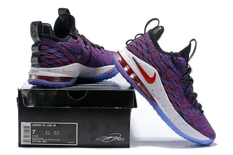 Asics Running Shoes Deals Nike Lebron XV 15 Low EP All Star Purple Men Shoes Sale Size US 7-12