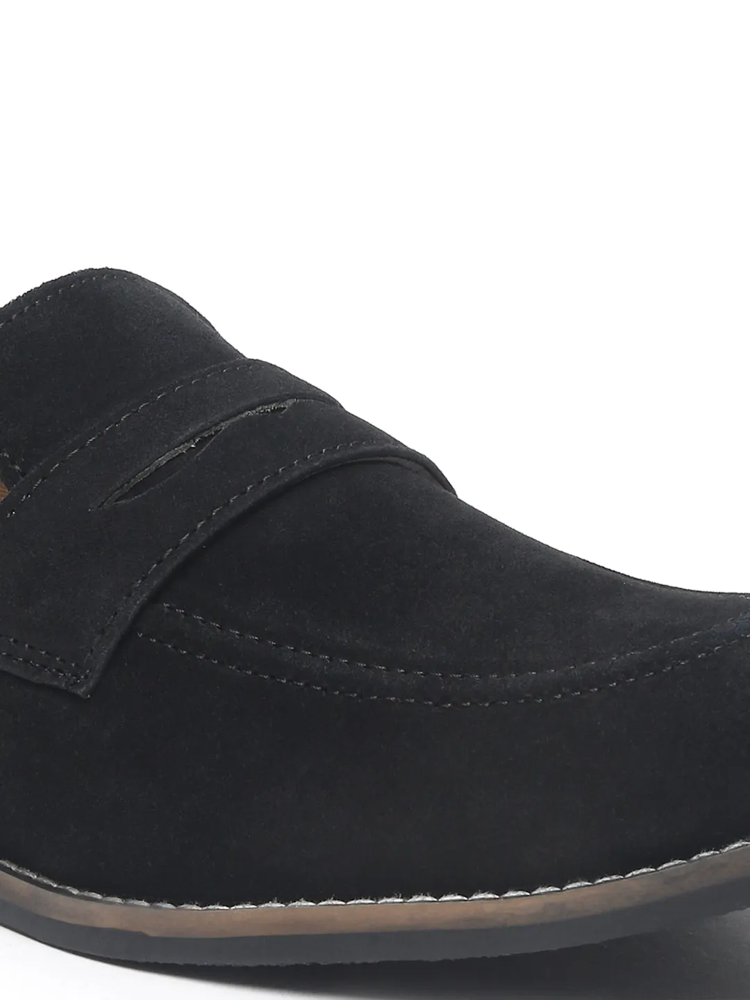 Dr. Martens Adrian T-bar Loafers Teakwood Leather Men Solid Round-Toe Black Loafers