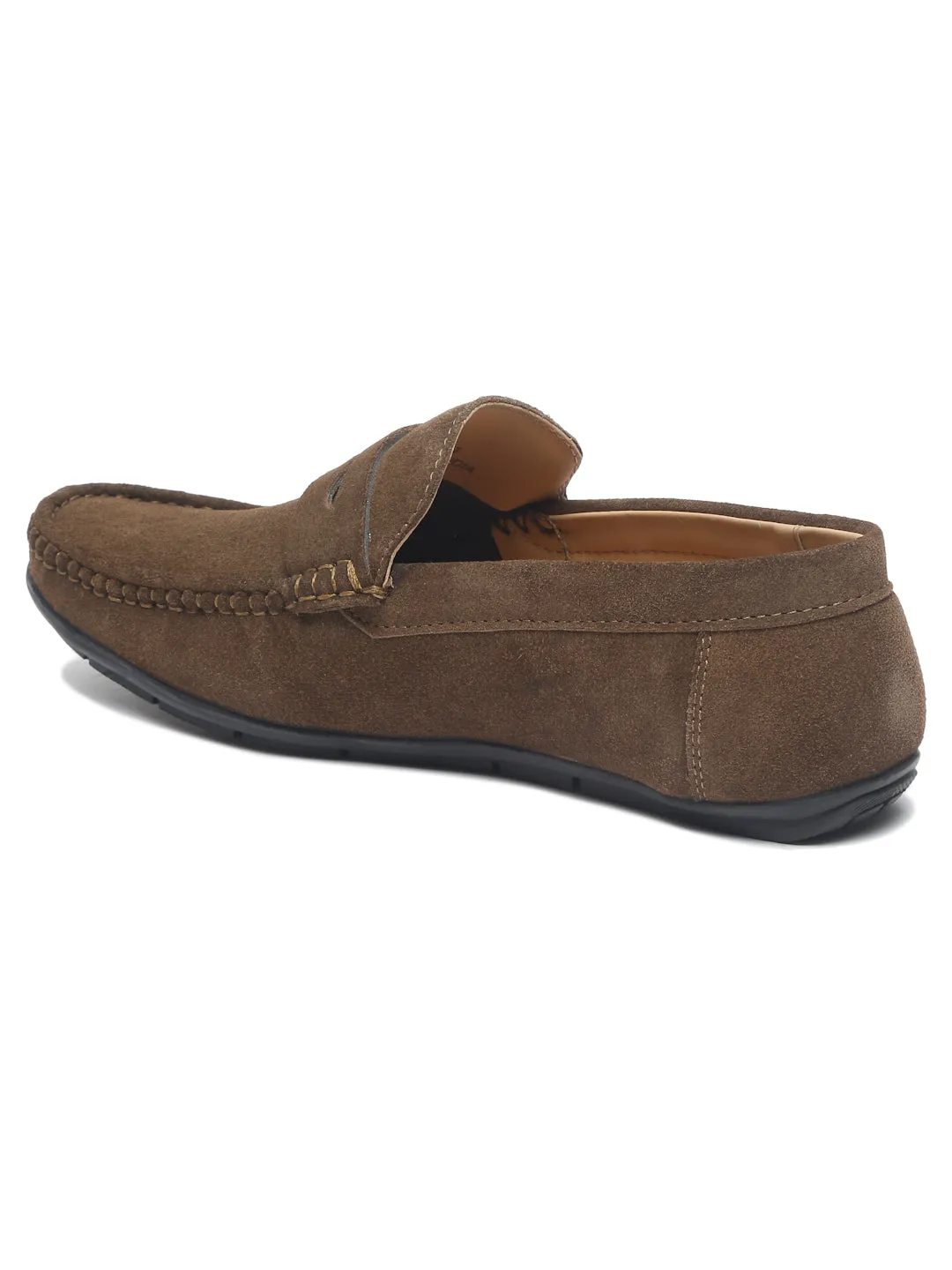 Teakwood Leather Men Solid Round-Toe Olive Loafer Loafers Nordstrom