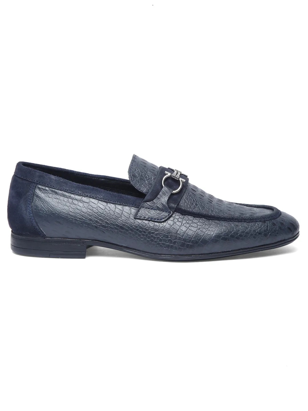 Teakwood Leather Men's Blue Casual Loafers Tasselled Loafers