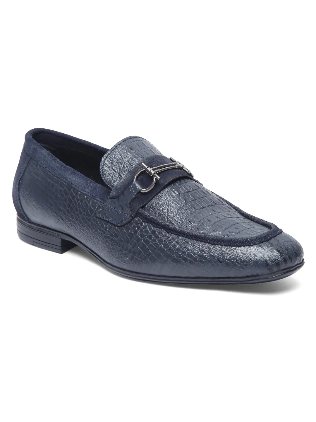 Teakwood Leather Men's Blue Casual Loafers Chunky Tassel Loafers