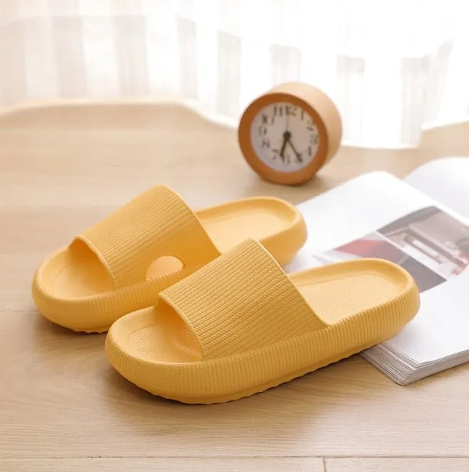 Thick Platform Bathroom Home Slippers Women Fashion Soft Sole EVA Indoor Slides Woman Sandals 2022 Summer Non-slip Flip Flops Braided Slides