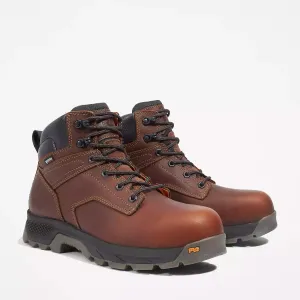 Flat Soled Work Boots Timberland Pro Titan EV 6" Waterproof Comp-Toe Work Boot Men's