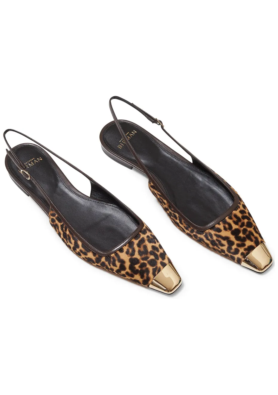 Loafers Albany Olivia Flat Leopard Slingback