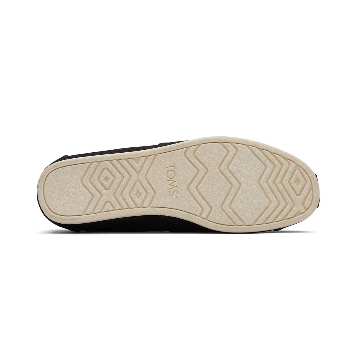 Best Slip On TOMS Espadrille Alpargata Men - Black Recycled Cotton Canvas