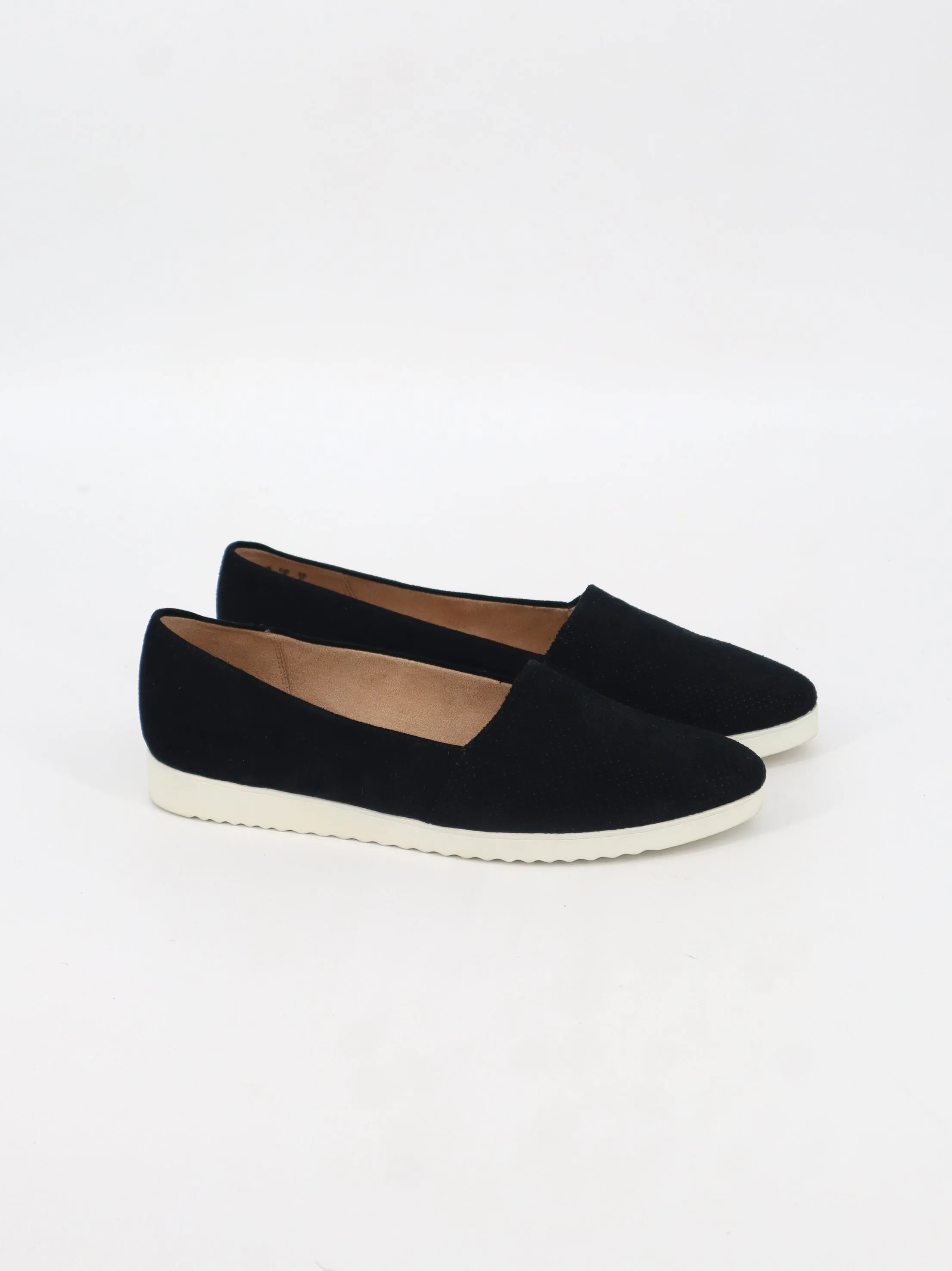 Women's Plain Flat Shoes,Black Fox Flat Pedal Shoes