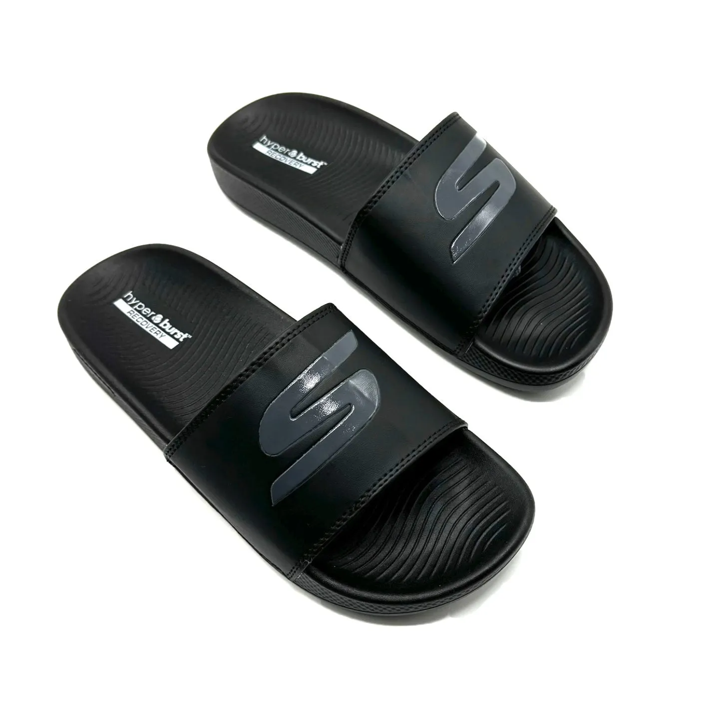 American Exchange Sandals Skechers Hyper Burst Memory Foam Slide Black
