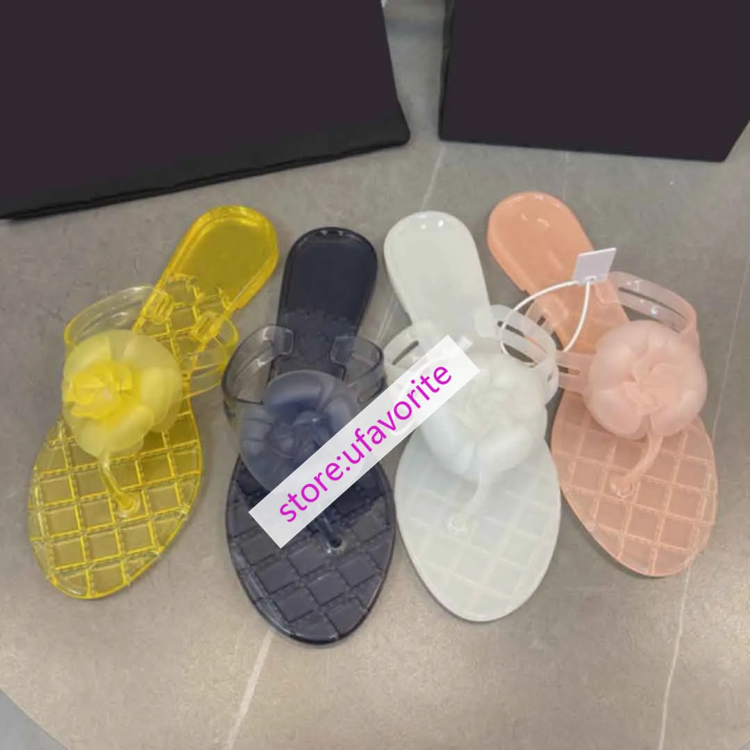Pair Of Flip Flops transparent Flip flops slippers sandals flats beach shoes women high quality 35-41 2022new