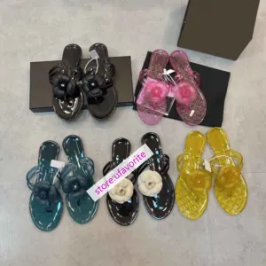 Motorcycle Flip Flops transparent pvc Flip flops slippers flats beach shoes women high quality 35-41 2022new