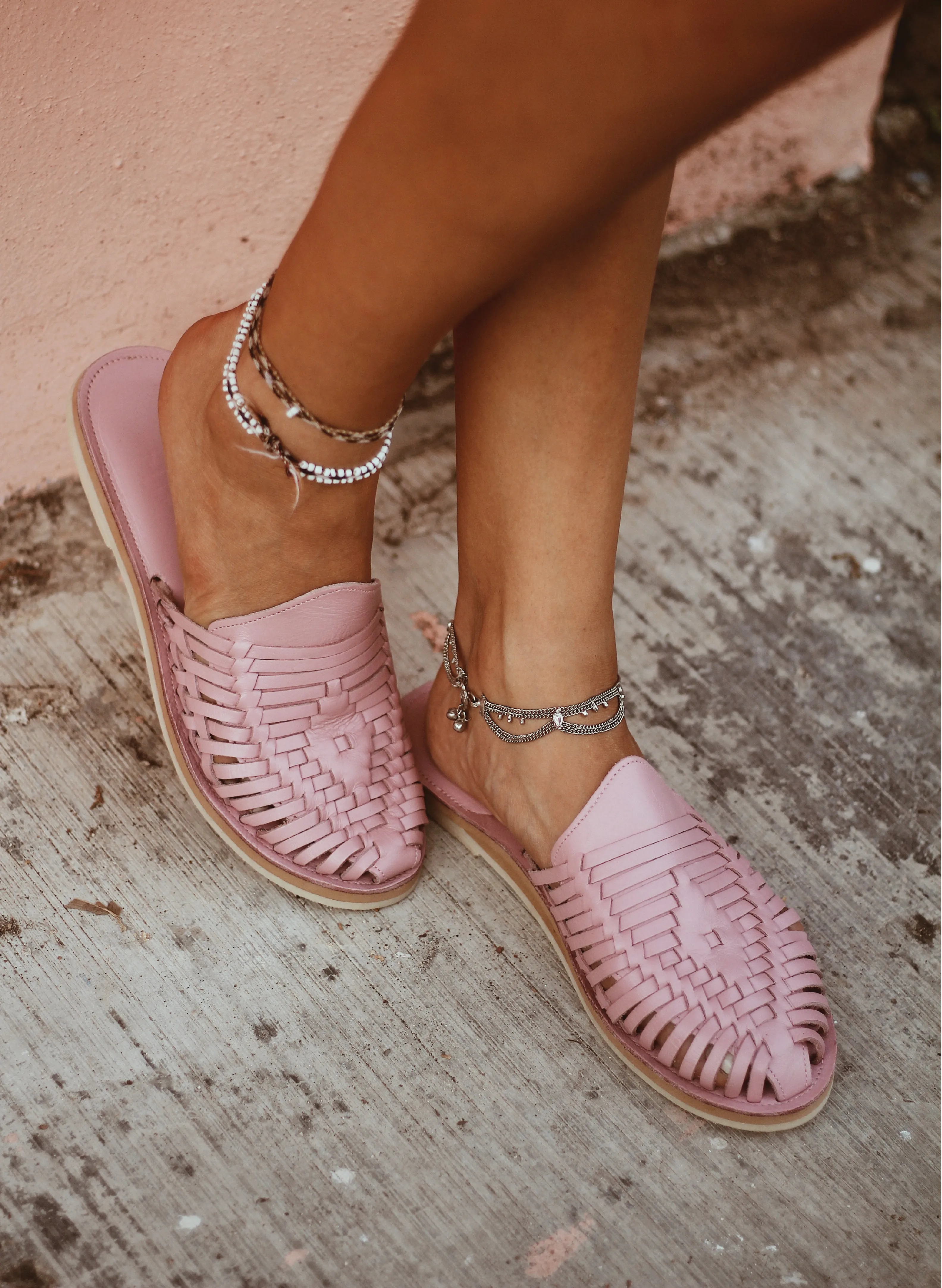 Leather Slip On Peony Slip Ons - Women - US