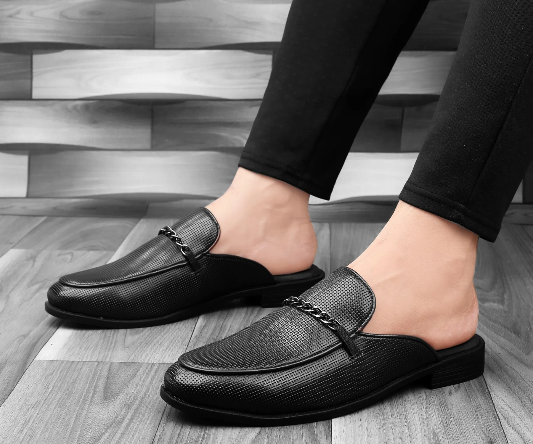 Dress Loafers Suede Bacca Bucci MOROCCO Mules Clogs Open back Loafers with Comfortable Memory Insoles