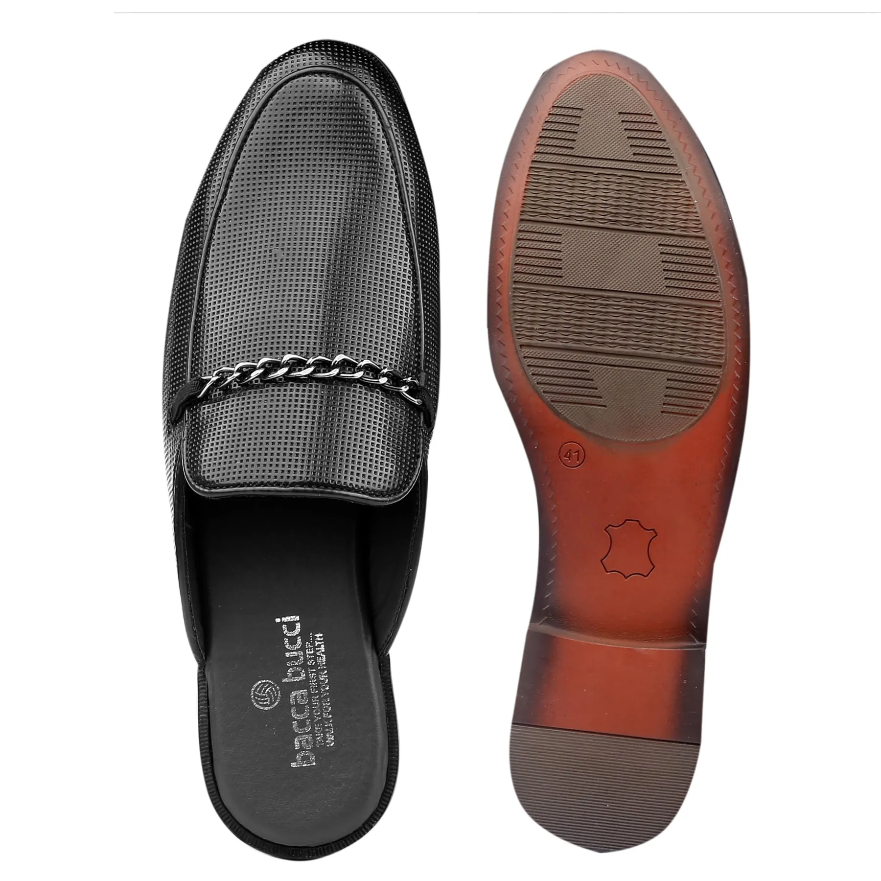 Bacca Bucci MOROCCO Mules Clogs Open back Loafers with Comfortable Memory Insoles Star Loafers