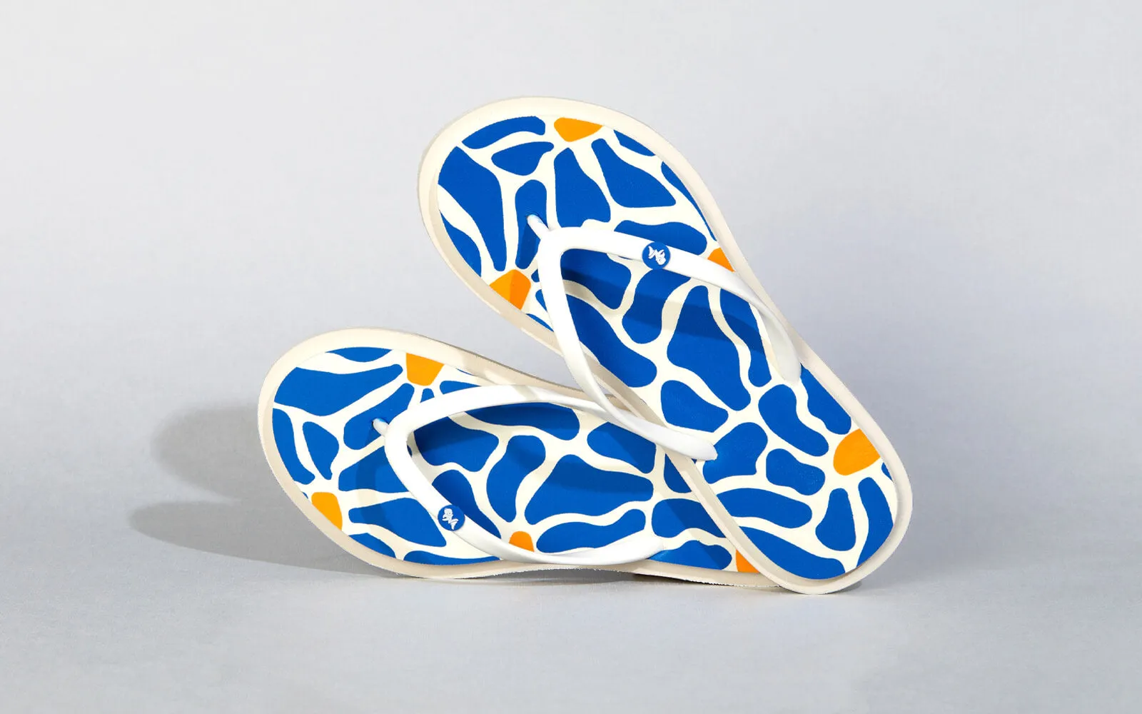 Printed Flip Flops : Blue Flip Flops For Swollen Feet