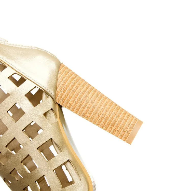 Women's Zip High Heel Gladiator Sandals Sandals At Shoe Dept