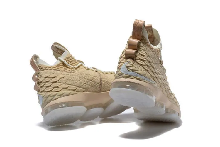 Nike Lebron XV 15 Brown White Men Shoes Sale Size US7,8,8.5,9,10,11,12 Best Asics Shoe For Arch Support