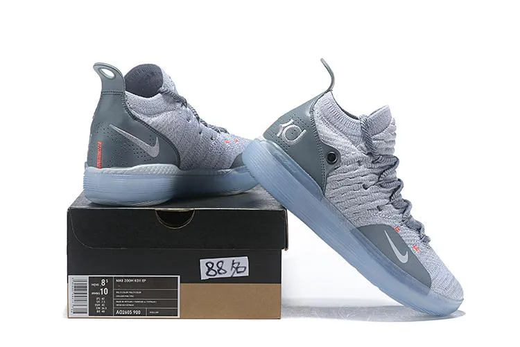 Nike Zoom KD11 'Cool Grey' Men Shoes Sneaker Sale Size US 7,8,8.5,9.5,10,11,12 Asics Shoes Collab