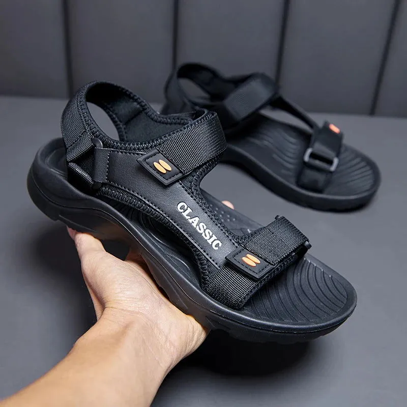 Sport Sandals With Arch Support Men Sandals Summer Leisure Beach Holiday Sandals Men Shoes 2023 New Outdoor Sneakers Male Retro Comfortable Casual Sandals Men