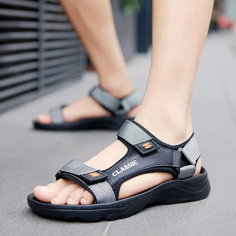 Men Sandals Summer Leisure Beach Holiday Sandals Men Shoes 2023 New Outdoor Sneakers Male Retro Comfortable Casual Sandals Men Sandals With Covered Toes