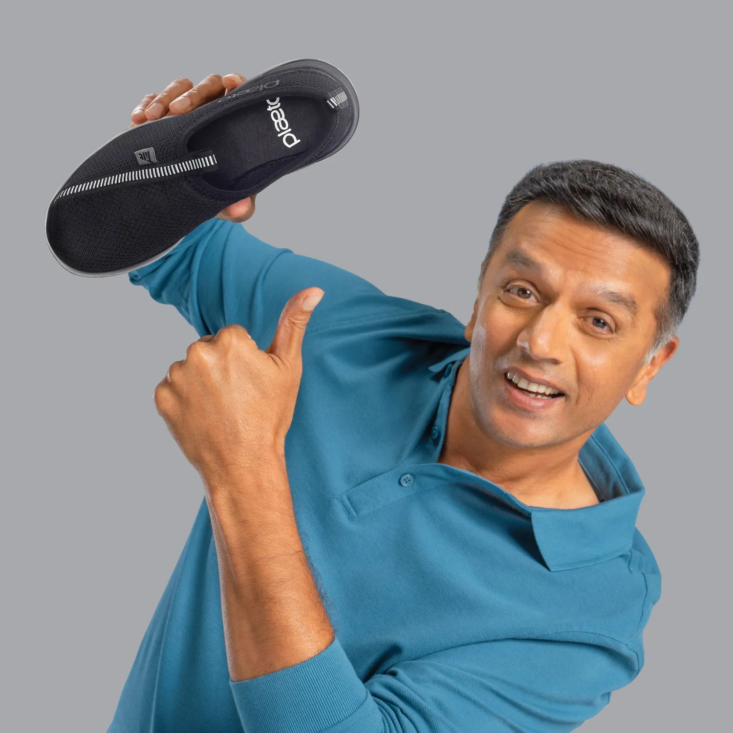 Waterproof Slip-on Shoes EZPlay Slip Ons for Men-Black