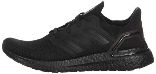 adidas mens Ultraboost 20 Running Shoe, Black/Black/Solar Red, 9.5 US Adidas Court Shoes Tennis