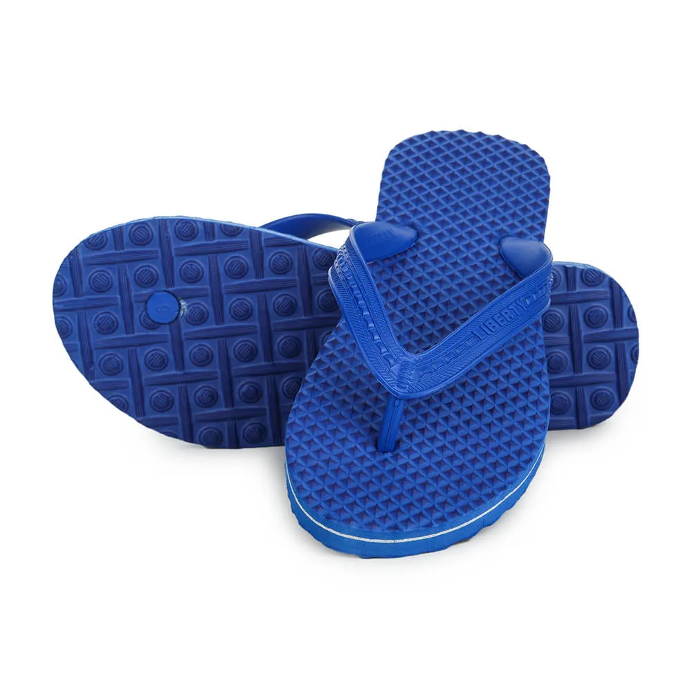 A-HA Casual Blue Flip Flop For Men HEALTH-1 By Liberty Oofoam Slippers