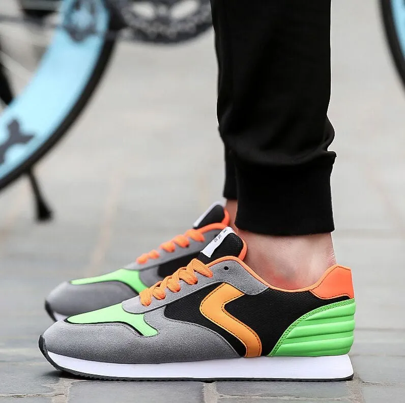 Horse Riding Work Boots Fashion Men Casual Shoes Spring Autumn Mens Trainers Breathable Flats Walking Shoes