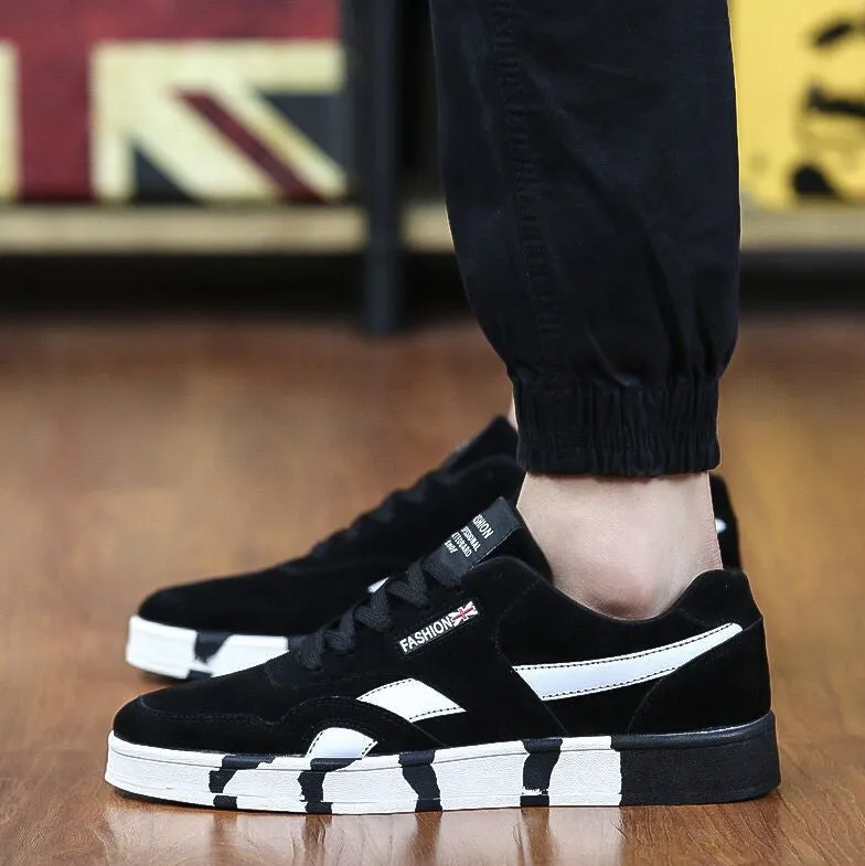 Toe Cap Work Boots Fashion Men Casual Shoes Spring Autumn Mens Trainers Breathable Flats Walking Shoes