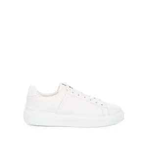 B-Court Calfskin Sneaker in White Raffles For Sneakers