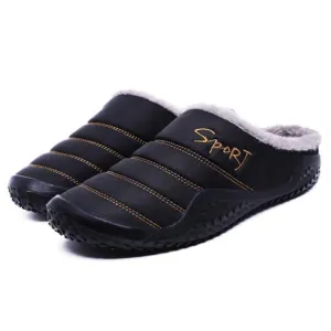 Playboy Slippers Cuzcare Fur Slippers For Men Warm Anti-slip Winter Shoes