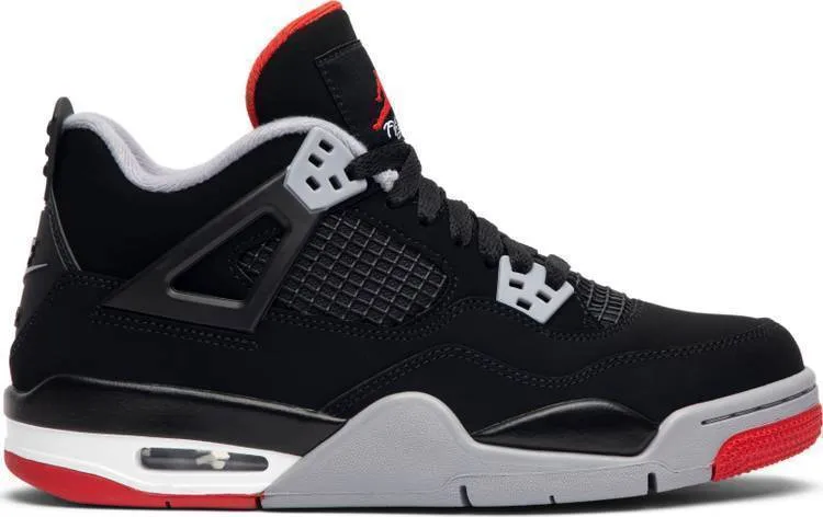 Nike Air Jordan 4 Retro 'Bred' 2019 Basketball Men Sale Shoes Size US 7 - 13 Asics 2023 Running Shoes