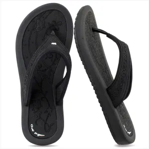Breeze: 8521 Black Flip Flops Stylish