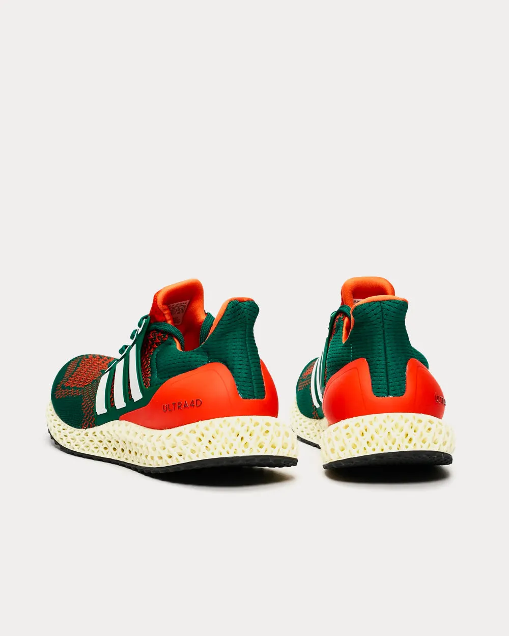Ultra 4D Collegiate Green / Cloud White / Collegiate Orange Running Shoes Adidas Best Skate Shoes