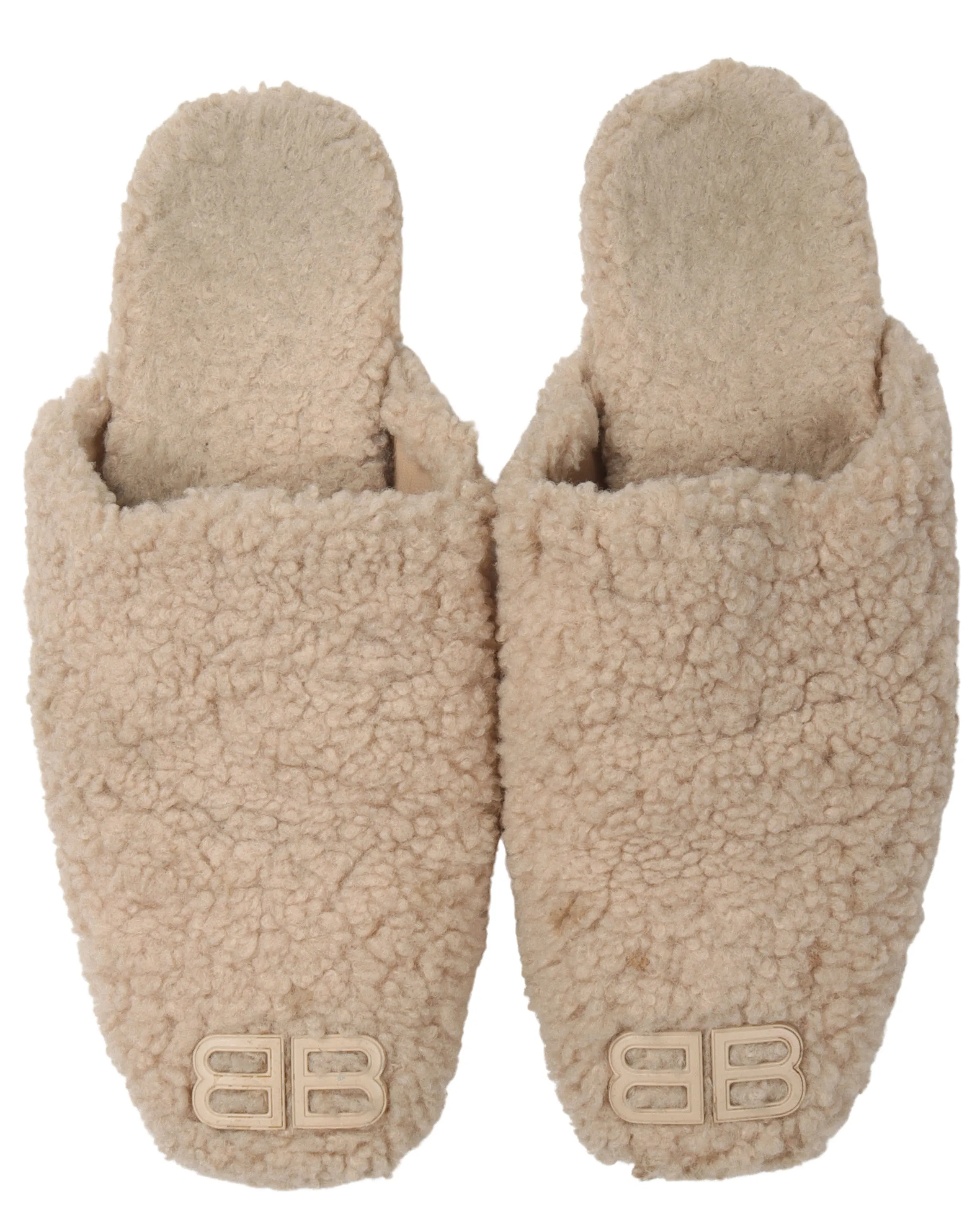 Faux Fur Mules Dress Thong Sandals