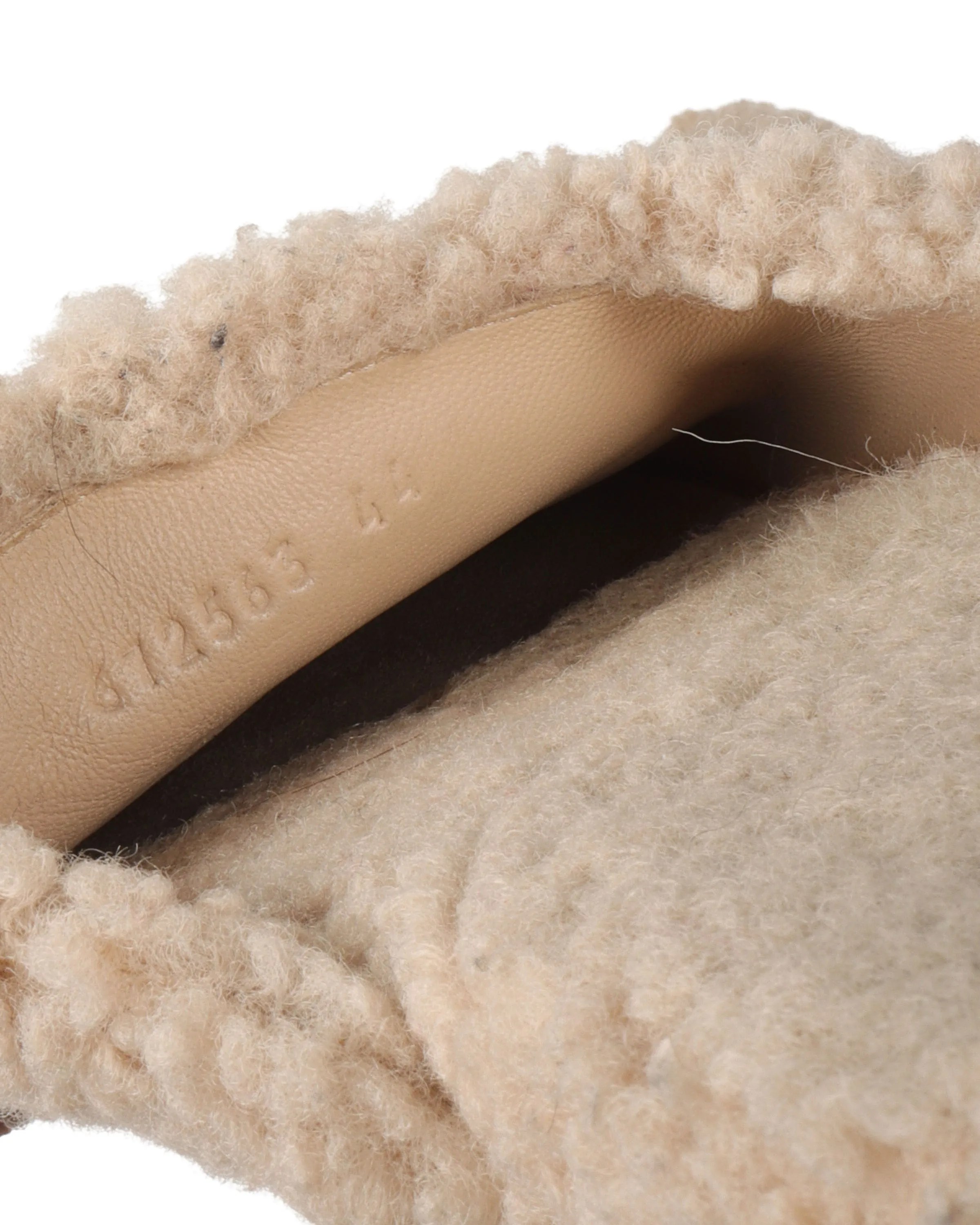 Faux Fur Mules Comfortable Sandals Wedge