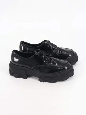 Women's Patent Leather Shoes,Black Flats Shoes For Bunions