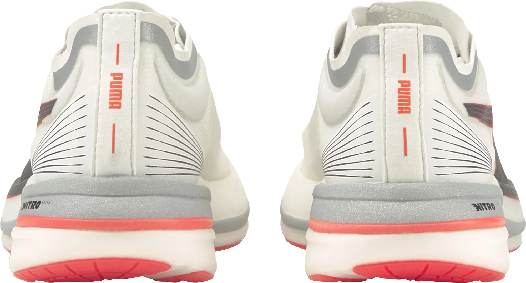 Asics Shoes Pure Gel Puma Deviate Nitro Elite Racer Womens Running Shoes - White