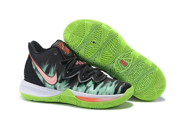 Nike Kyrie 5 Neon Black Basketball Shoes Men !!! CYBER MONDAY SALE !!! Bargain Asics Running Shoes