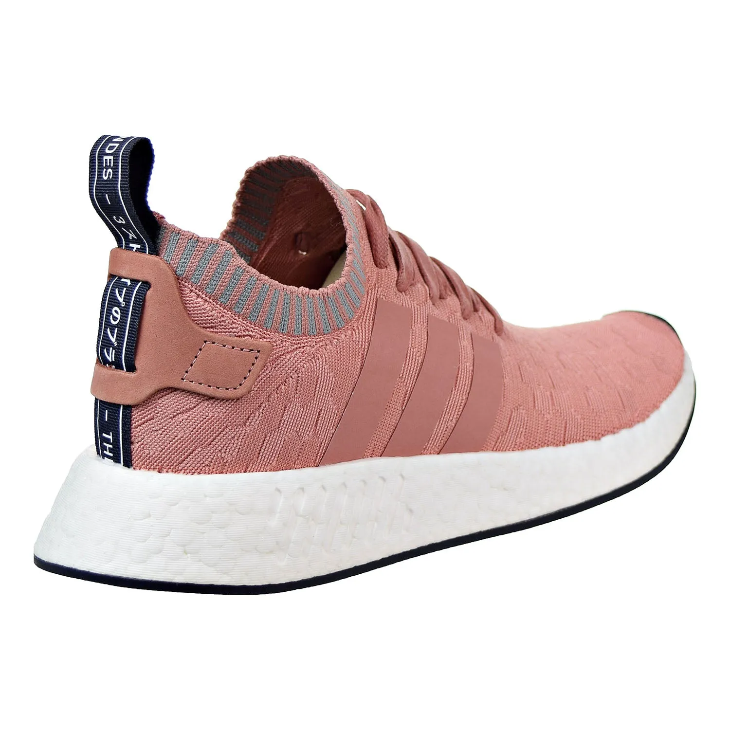Adidas Originals NMD_R2 Primeknit Women's Shoes Raw Pink/Raw Pink/Grey Three Kobe Bryant First Adidas Shoes
