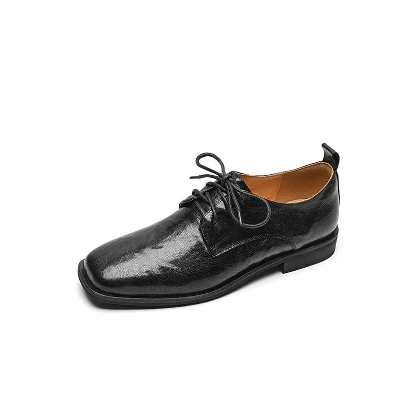 Difference Between Brogues And Oxford Soft Leather Oxford Shoes For Women Handmade Designer Dress Shoes in Brown/Black