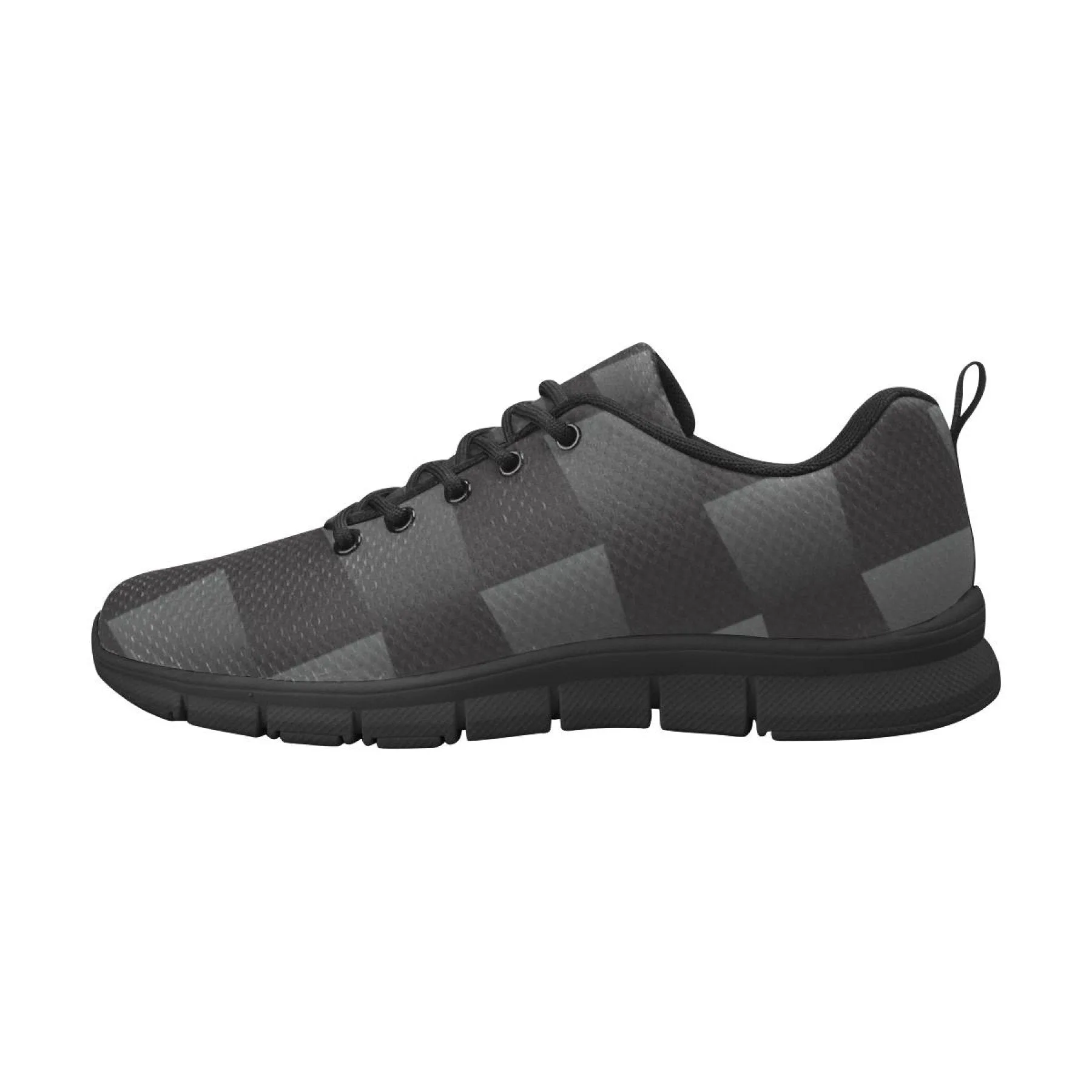 Uniquely You Womens Sneakers, Black and Gray 3D Print Running Shoes by inQue.Style Running Shoes Stores