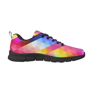 Uniquely You Womens Sneakers,  Grid Print  Running Shoes by inQue.Style Tanjun Running Shoes