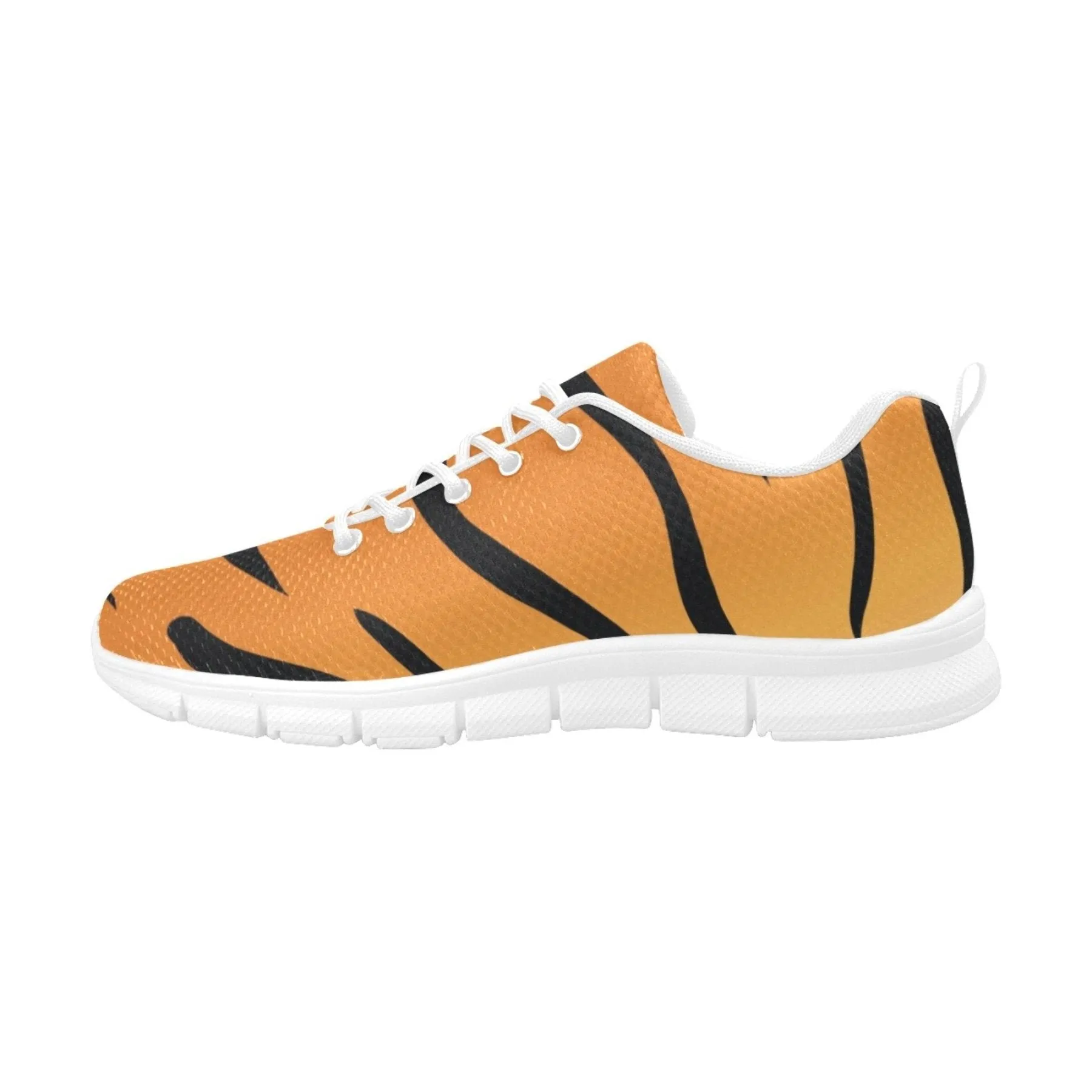Best Trail Running Shoes 2024 Uniquely You Womens Sneakers,  Orange and Black Tiger Striped  Running Shoes by inQue.Style
