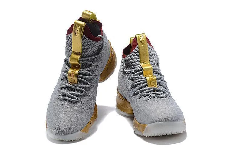 Nike Lebron XV 15 Grey Gold Bordeaux Men Shoes !!! CYBER MONDAY SALE !!! Asics Best Walking Shoe