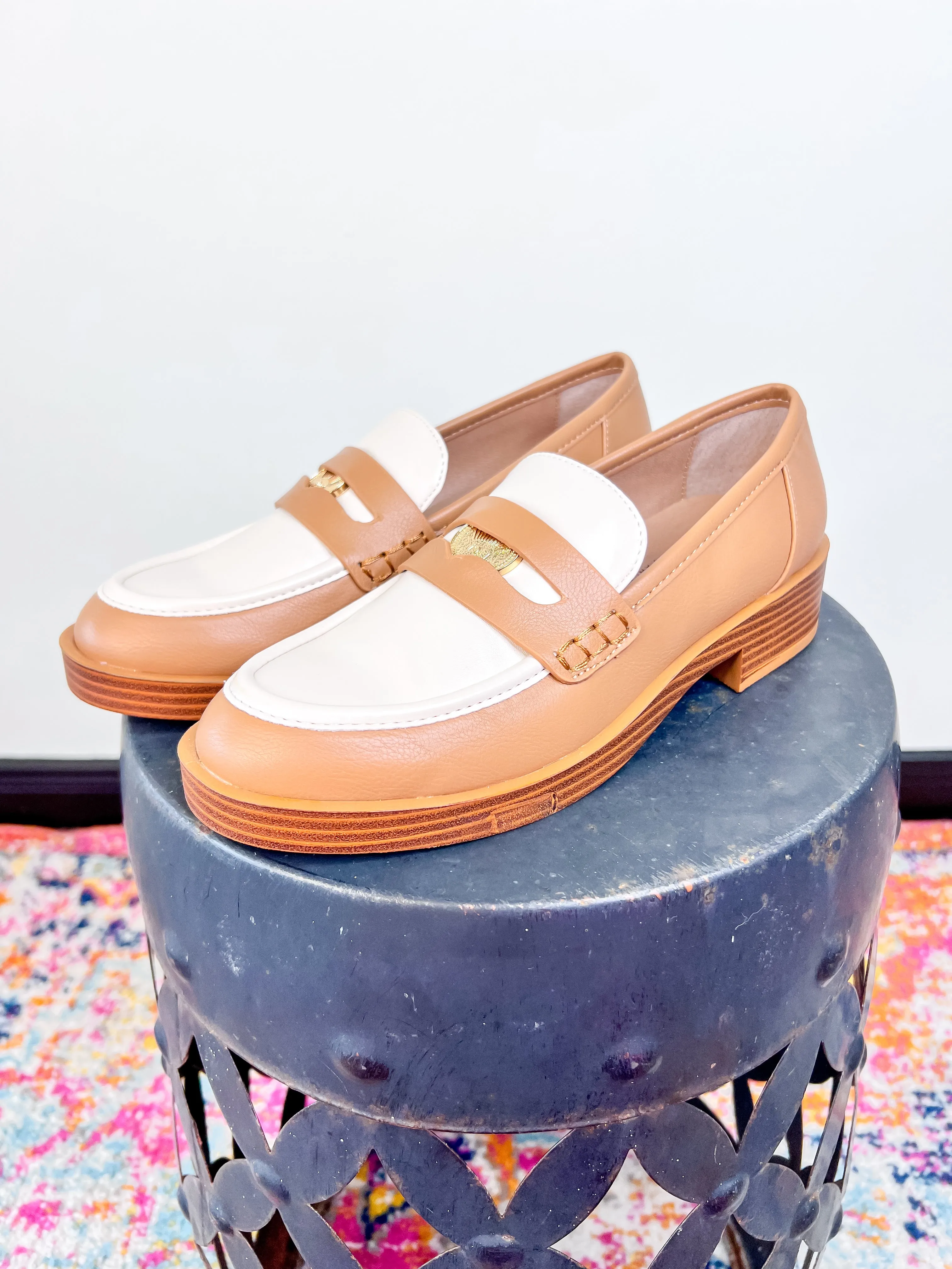 Porter Casual Loafer - Bone/Camel Suit Brown Loafers