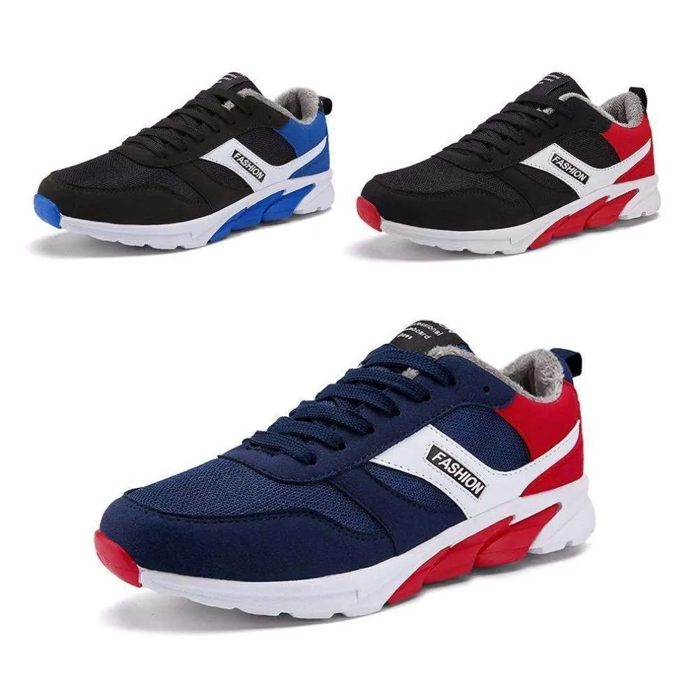 Winter Comfortable Men Sport Running Shoes Cotton Men Male Anti-Slip Rubber Sole Walking Sneakers Shoes HOT Waterproof Road Running Shoes