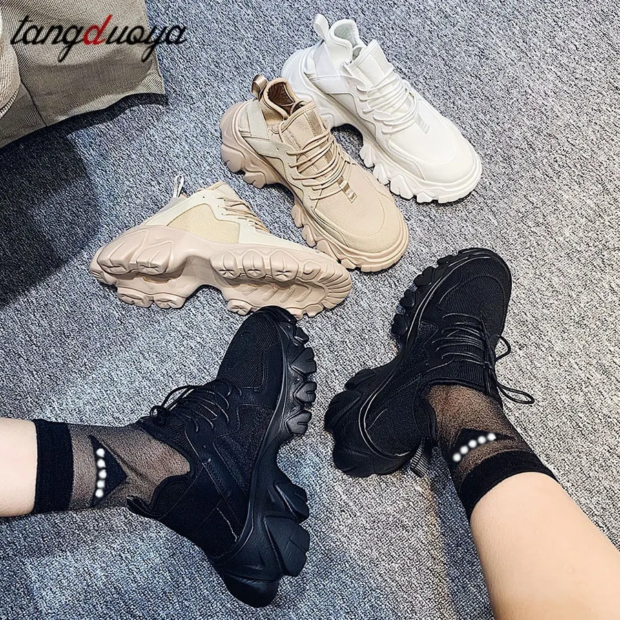 chunky dad sneakers women jogging gym shoes for female running shoes for women sport shoes woman platform sneakers women 2020 Running Shoes Drawing