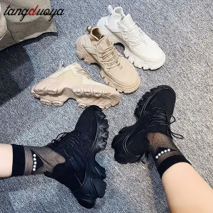 chunky dad sneakers women jogging gym shoes for female running shoes for women sport shoes woman platform sneakers women 2020 Best Shoes For Weightlifting And Running