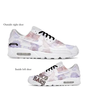 Asics Gel Venture 6 Trail Running Shoe US Men's size 10 White Nike AM90s - Esco Bars - Invoice 1 of 2 - Custom Order