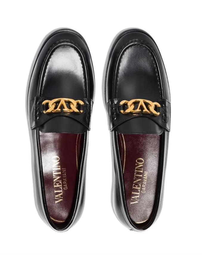 Valentino Garavani VLogo leather loafers Dress Shoe Loafers